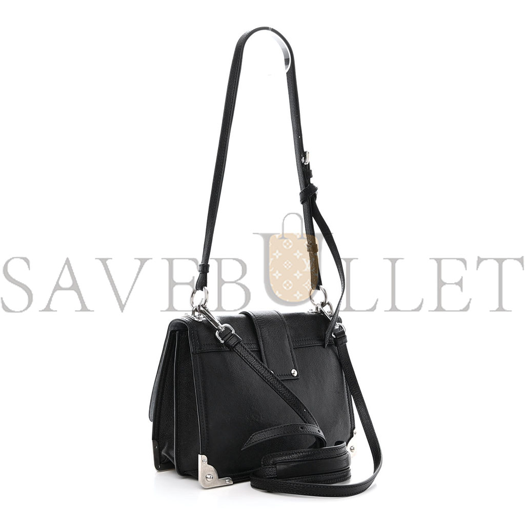 PRADA GLACE CALFSKIN LARGE SOFT CAHIER BAG BLACK (23*17*8cm)