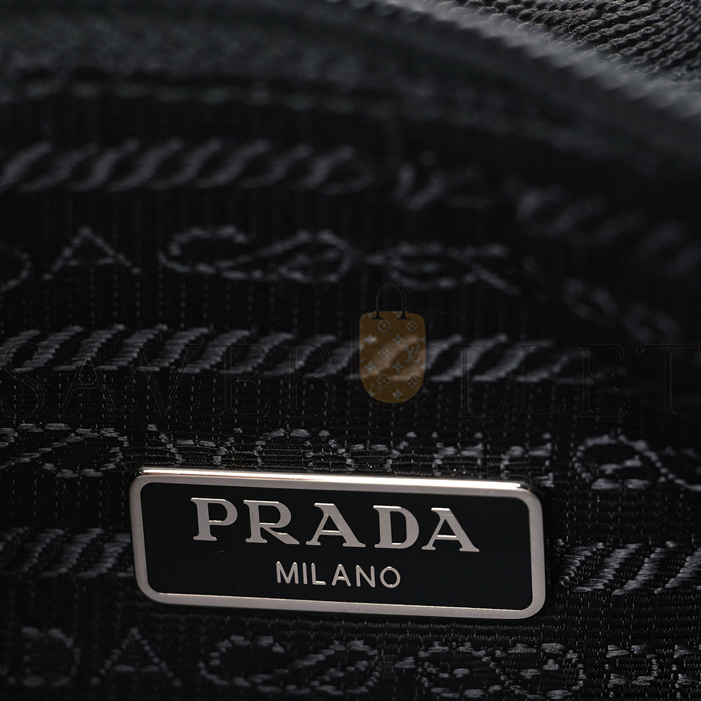 PRADA TESSUTO NYLON MINI RE-EDITION 2000 BAG BLACK (22*13*5cm)