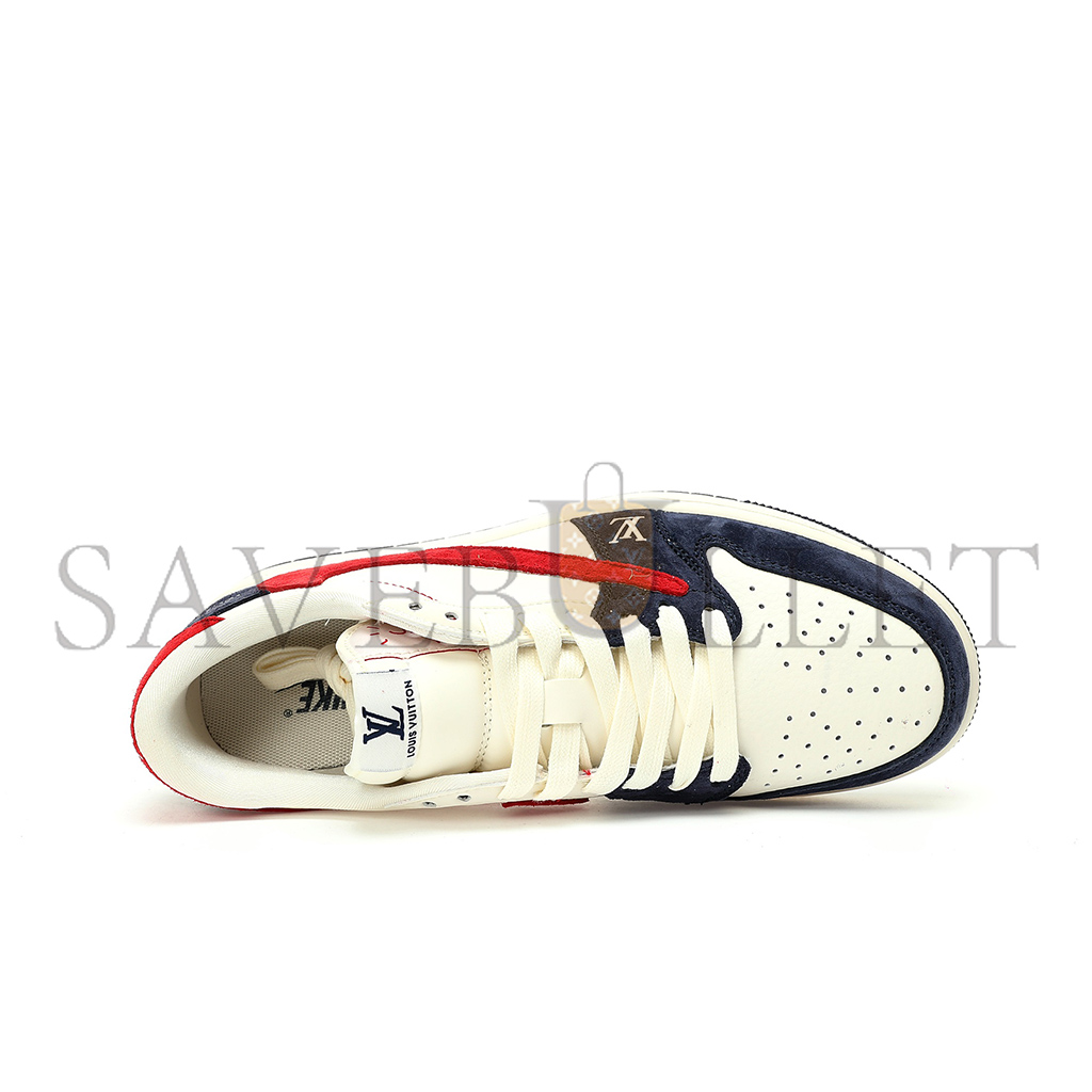 NIKE AIR JORDAN 1 LOW OG SP BEIGE NAVY RED LV YQ2088-670