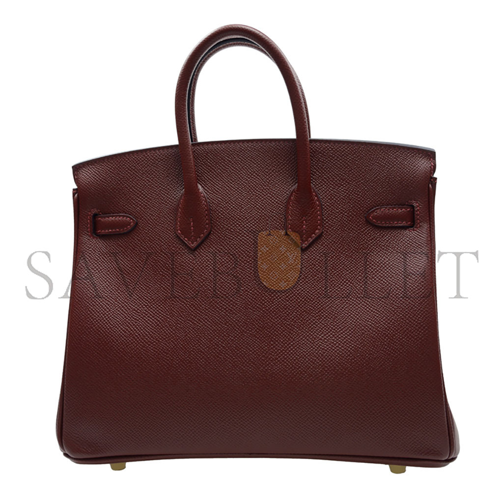 HERMES MASTER BIRKIN 25 TOGO LEATHER BURGUNDY GOLD BUCKLE BAG BK2555EPGP (25*20*13cm)