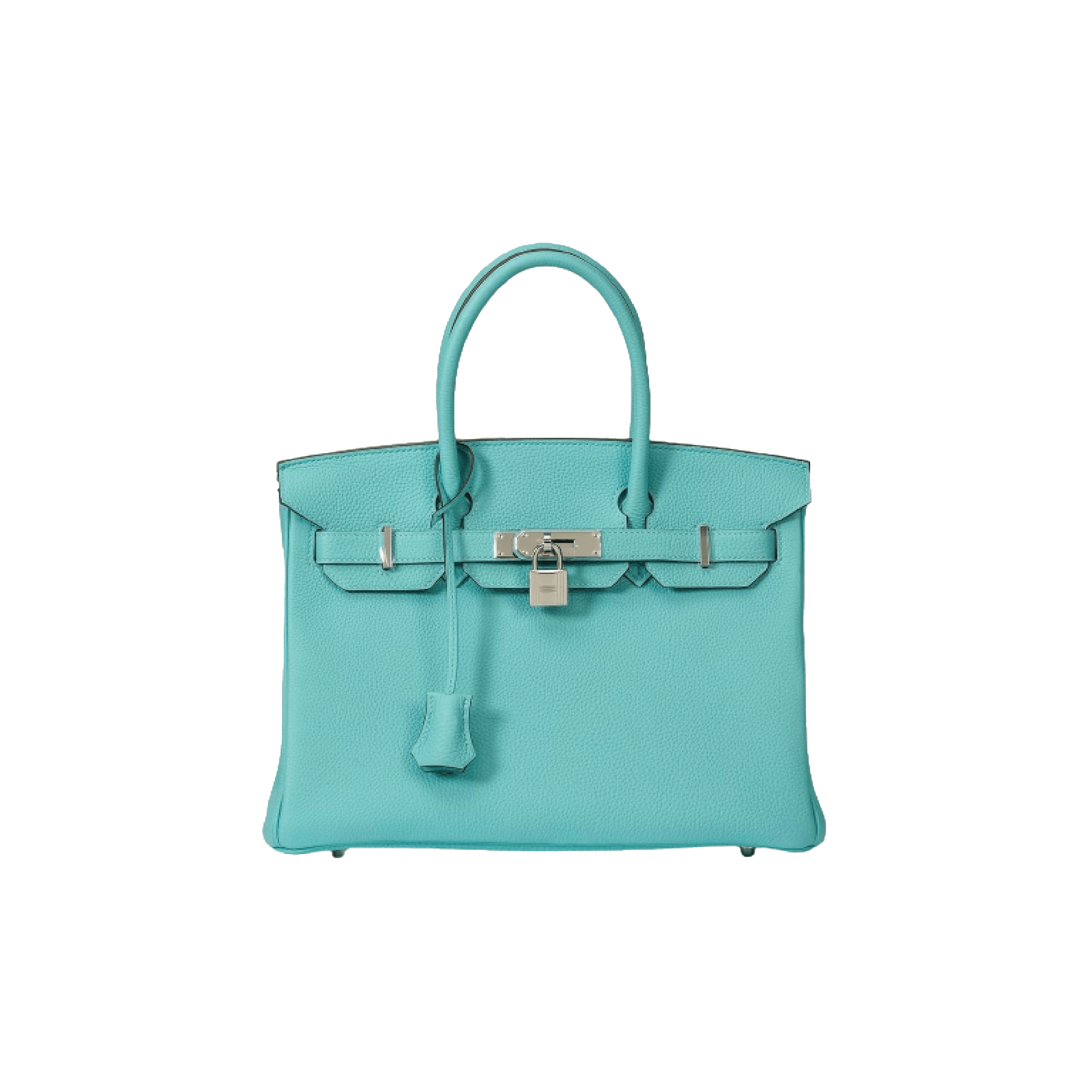 HERMÈS MASTER BIRKIN 30 TOGO LEATHER MACARON BLUE SILVER BUCKLE BAG BK353PTGSS (30*23*15cm)