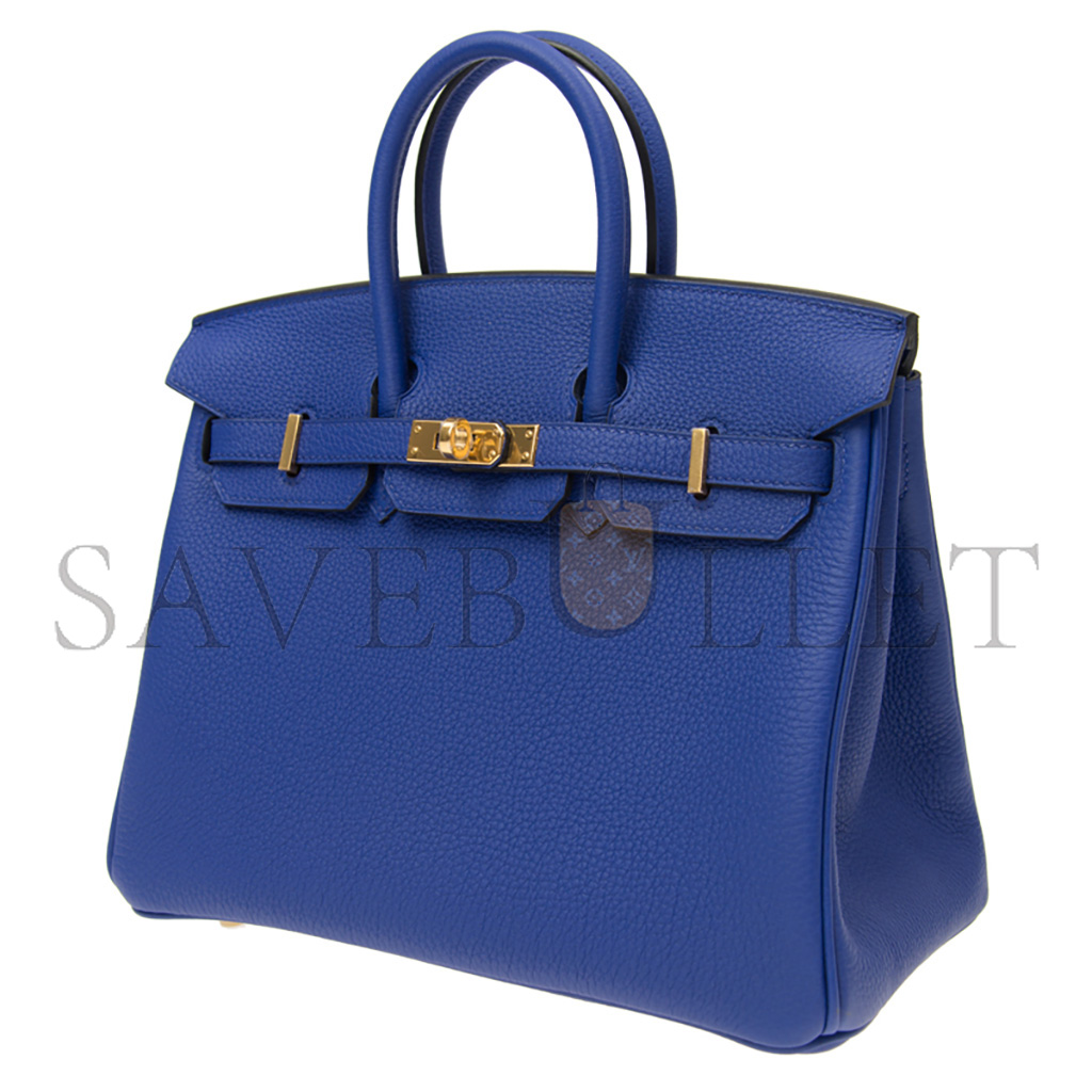 HERMES MASTER BIRKIN 30 TOGO LEATHER ELECTRIC BLUE GOLD BUCKLE BK257TTGGP (30*23*15cm)