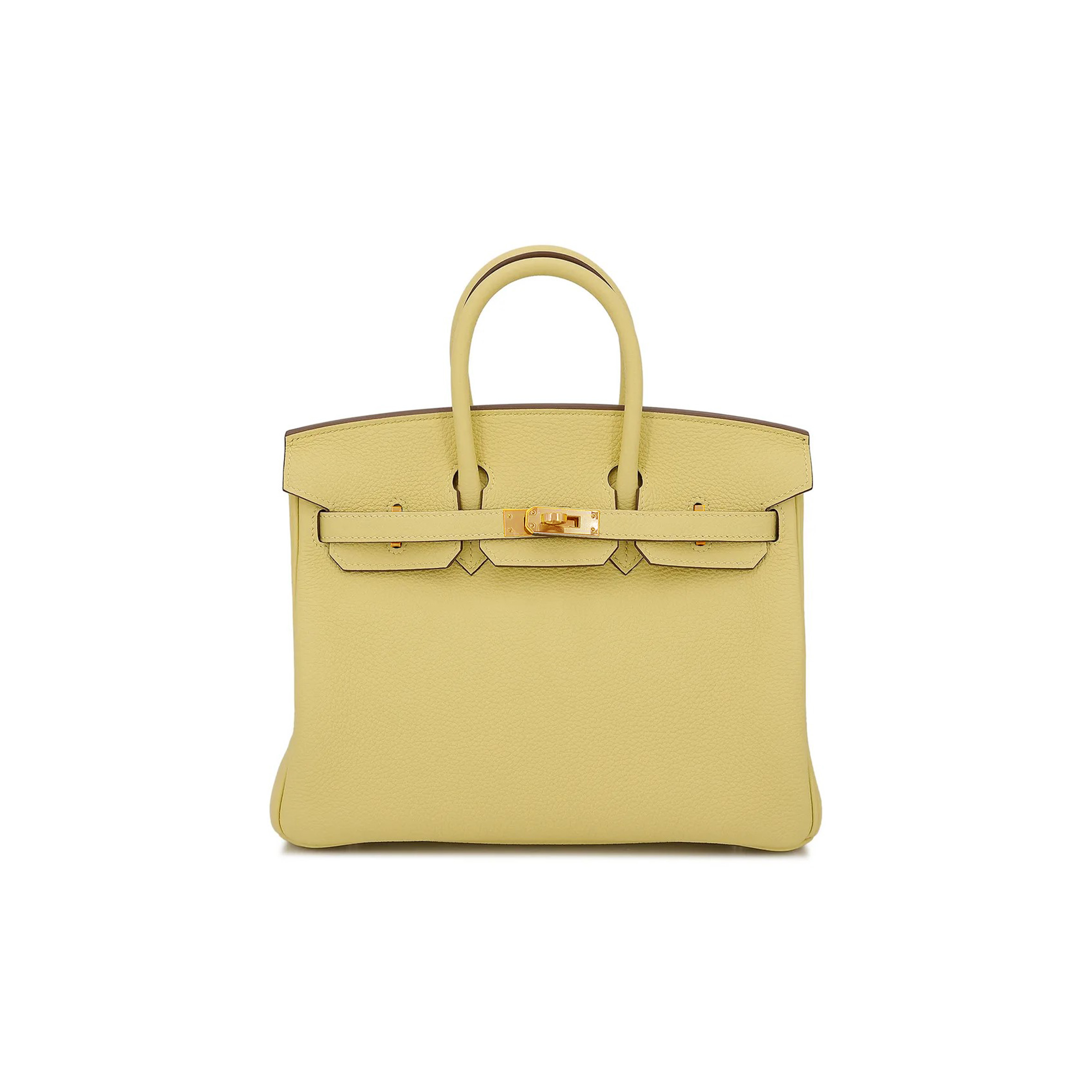 HERMES MASTER BIRKIN 25 TOGO LEATHER CHICK GOLD BUCKLE H028369CK11 (25*18*13cm)