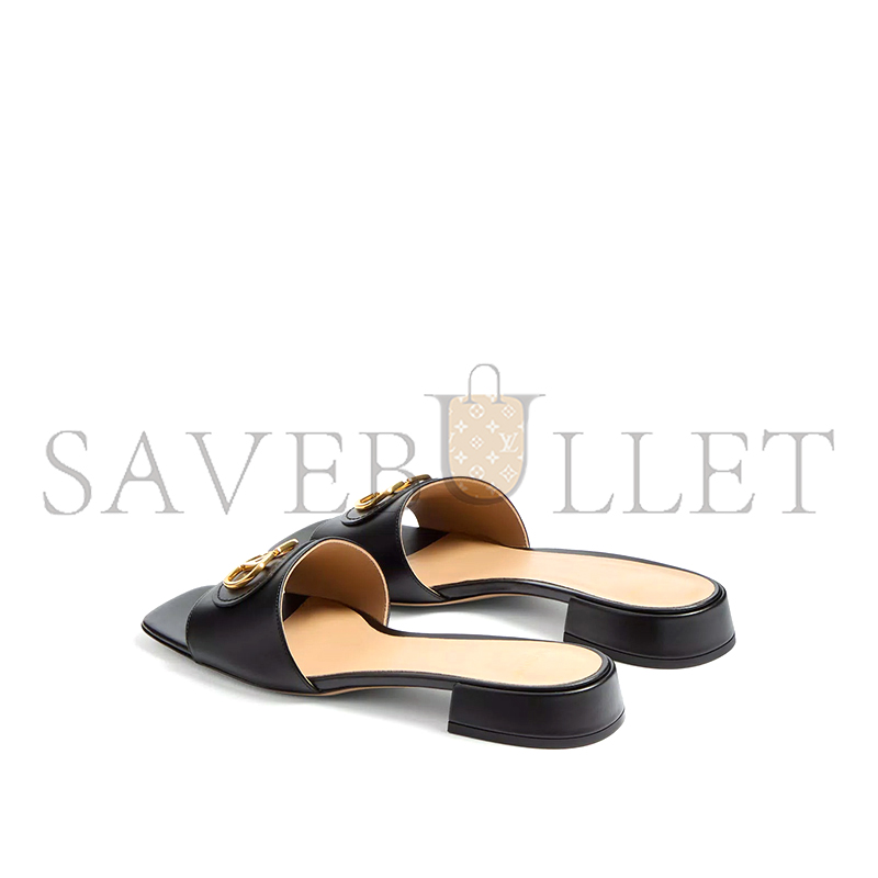 VALENTINO VLOGO SIGNATURE SLIDE SANDAL IN CALFSKIN 20MM 6W0S0LT0DSH_0NO VALENTINO VLOGO SIGNATURE SLIDE SANDAL IN CALFSKIN 20MM 6W0S0LT0DSH_0NO