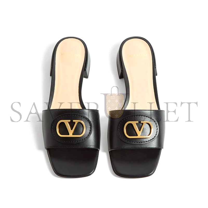 VALENTINO VLOGO SIGNATURE SLIDE SANDAL IN CALFSKIN 20MM 6W0S0LT0DSH_0NO VALENTINO VLOGO SIGNATURE SLIDE SANDAL IN CALFSKIN 20MM 6W0S0LT0DSH_0NO