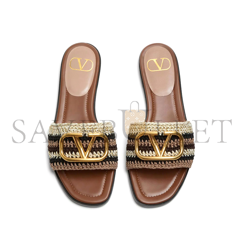 VALENTINO VLOGO SIGNATURE SLIDE SANDAL WITH CROCHET EMBROIDERY 6W2S0BD5AGX_QRX VALENTINO VLOGO SIGNATURE SLIDE SANDAL WITH CROCHET EMBROIDERY 6W2S0BD5AGX_QRX
