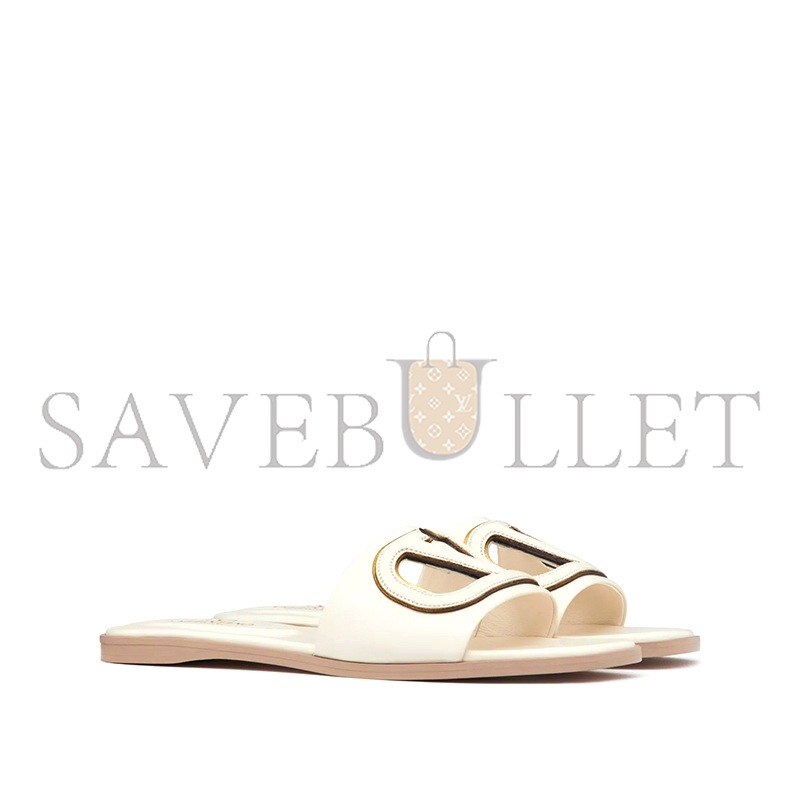 VALENTINO VLOGO CUT-OUT CALFSKIN SLIDE SANDAL 4W2S0IB0RLL_B24 VALENTINO VLOGO CUT-OUT CALFSKIN SLIDE SANDAL 4W2S0IB0RLL_B24