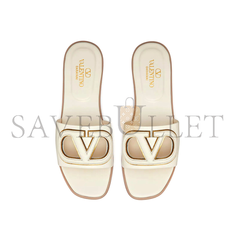 VALENTINO VLOGO CUT-OUT CALFSKIN SLIDE SANDAL 4W2S0IB0RLL_B24 VALENTINO VLOGO CUT-OUT CALFSKIN SLIDE SANDAL 4W2S0IB0RLL_B24