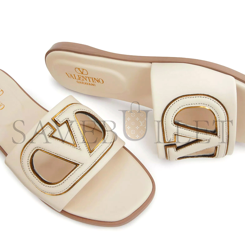VALENTINO VLOGO CUT-OUT CALFSKIN SLIDE SANDAL 4W2S0IB0RLL_B24 VALENTINO VLOGO CUT-OUT CALFSKIN SLIDE SANDAL 4W2S0IB0RLL_B24