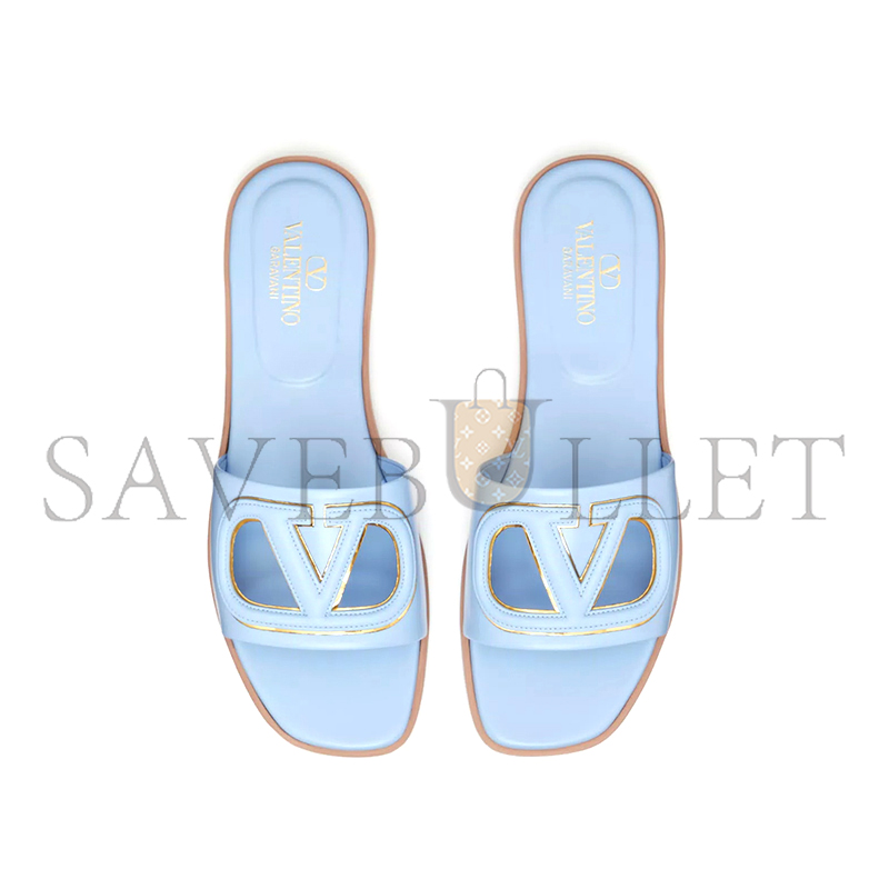 VALENTINO VLOGO CUT-OUT CALFSKIN SLIDE SANDAL 4W2S0IB0RLL_ZTL VALENTINO VLOGO CUT-OUT CALFSKIN SLIDE SANDAL 4W2S0IB0RLL_ZTL