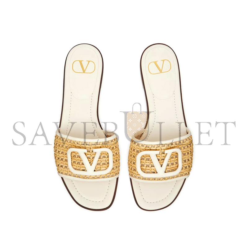 VALENTINO VLOGO SIGNATURE WOVEN RAFFIA SLIDE SANDAL 80MM 4W2S0BD5TTX_A80 VALENTINO VLOGO SIGNATURE WOVEN RAFFIA SLIDE SANDAL 80MM 4W2S0BD5TTX_A80