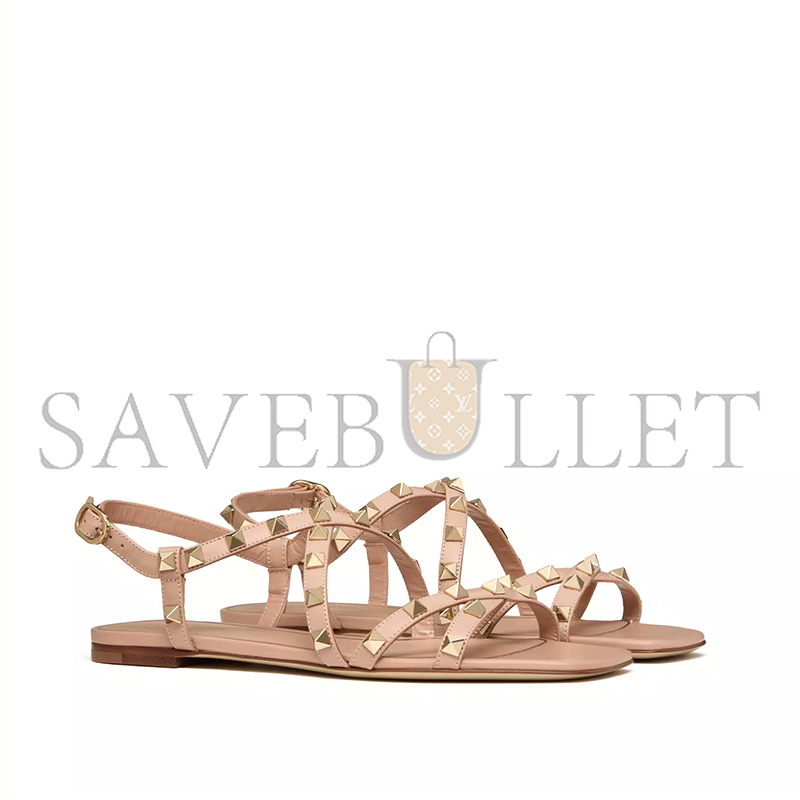 VALENTINO CALFSKIN ROCKSTUD SANDAL WITH STRAPS 5W2S0HR8VOD_GF9 VALENTINO CALFSKIN ROCKSTUD SANDAL WITH STRAPS 5W2S0HR8VOD_GF9