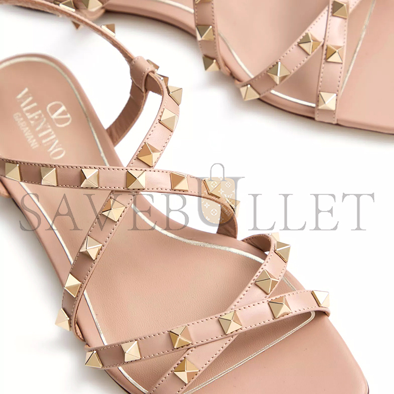 VALENTINO CALFSKIN ROCKSTUD SANDAL WITH STRAPS 5W2S0HR8VOD_GF9 VALENTINO CALFSKIN ROCKSTUD SANDAL WITH STRAPS 5W2S0HR8VOD_GF9