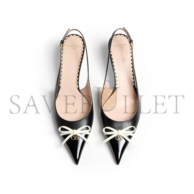 VALENTINO BEPOINTY SLINGBACK PUMP IN PATENT LEATHER AND KIDSKIN 45MM 6W2S0LL3DAL_790 VALENTINO BEPOINTY SLINGBACK PUMP IN PATENT LEATHER AND KIDSKIN 45MM 6W2S0LL3DAL_790