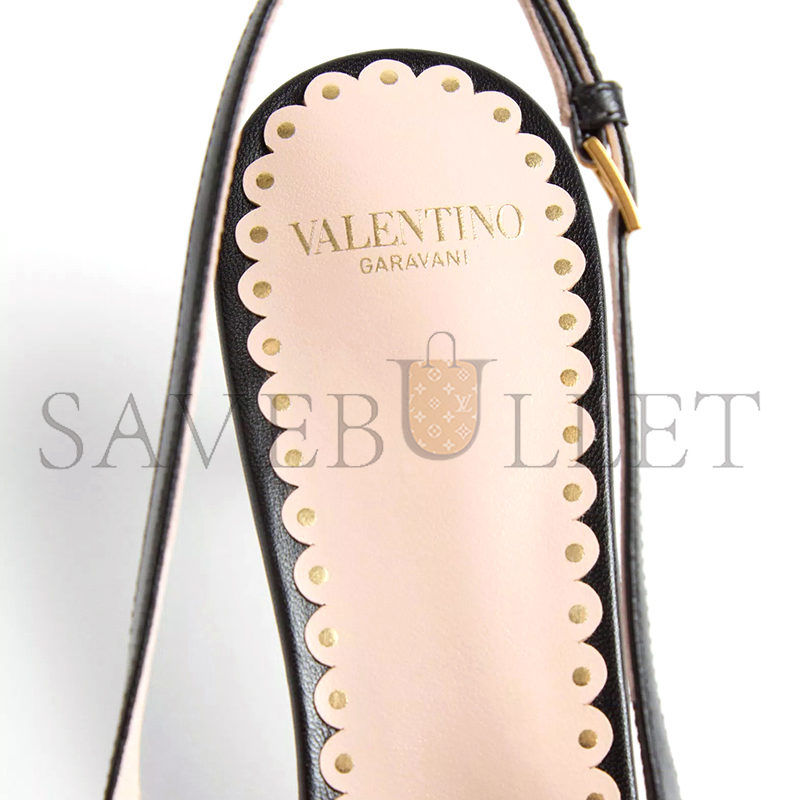 VALENTINO BEPOINTY SLINGBACK PUMP IN PATENT LEATHER AND KIDSKIN 45MM 6W2S0LL3DAL_790 VALENTINO BEPOINTY SLINGBACK PUMP IN PATENT LEATHER AND KIDSKIN 45MM 6W2S0LL3DAL_790