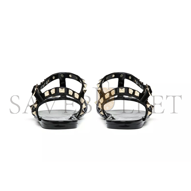 VALENTINO ROCKSTUD FLAT RUBBER SANDAL 5W2S0H38PVS_0NO VALENTINO ROCKSTUD FLAT RUBBER SANDAL 5W2S0H38PVS_0NO