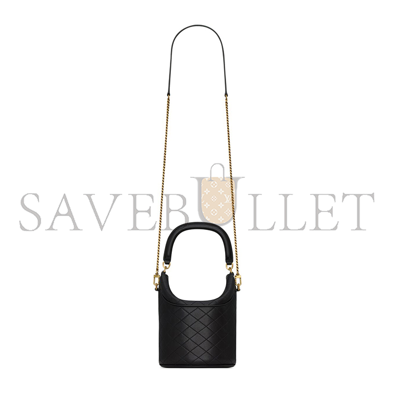 YSL GABY BUCKET BAG IN LAMBSKIN 7639611EL071000 (19*17*15cm)