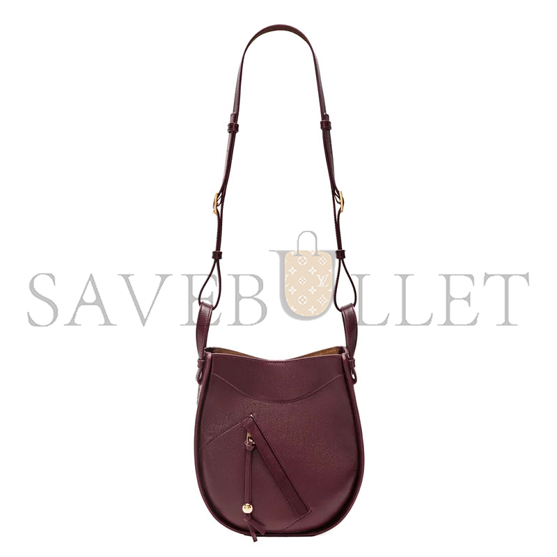 LOEWE HAMMOCK SLICE BAG IN SHINY CALFSKIN A538HHSX01 (21*25*10cm)