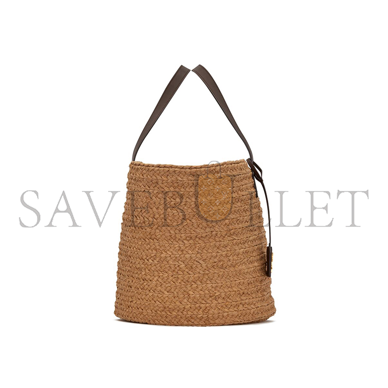YSL PANIER MEDIUM BAG IN RAFFIA 693242GQTHJ7062 (30*27*20cm)