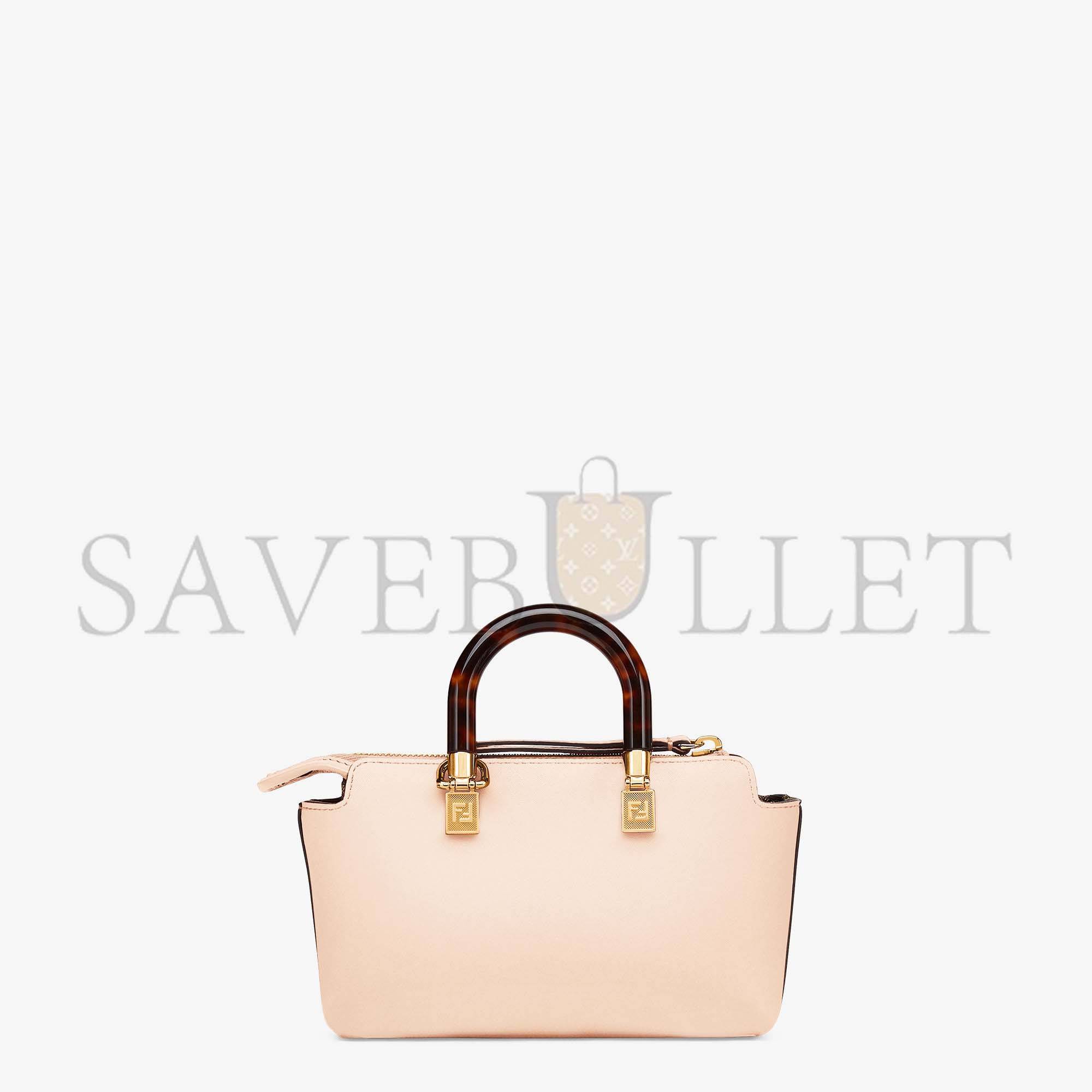 FENDI BY THE WAY MINI - SMALL BOSTON BAG IN LIGHT PINK LEATHER 8BS067ABVLF14N1 (20.5*12*9cm)