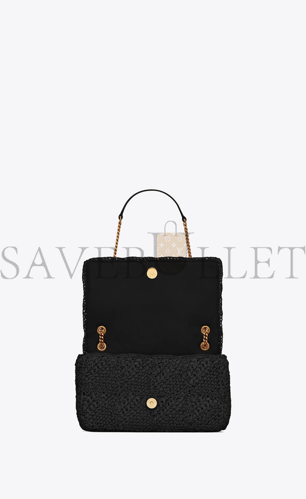 YSL JAMIE MEDIUM CHAIN BAG IN RAFFIA 515821GAAAT1000 (25*15*7.5cm)